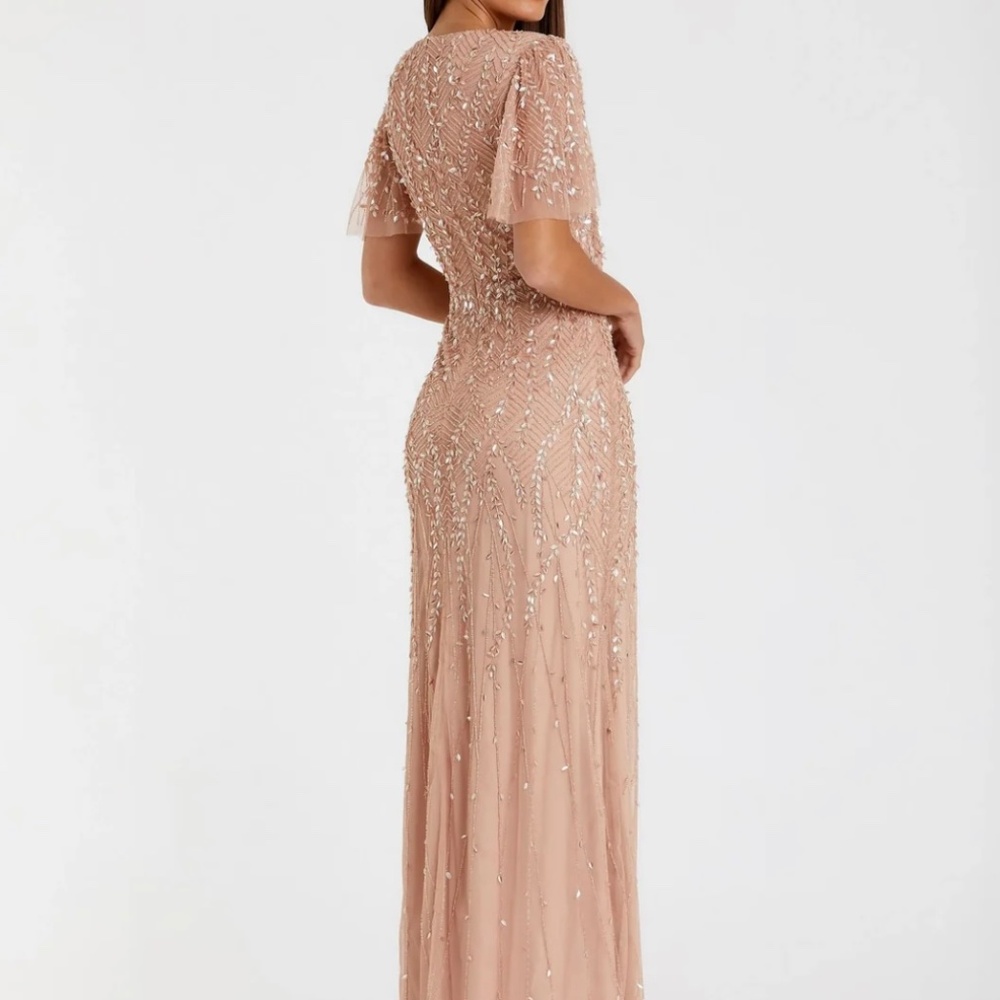 Mac Duggal Pink Gown 35109 - Picture 3 of 15